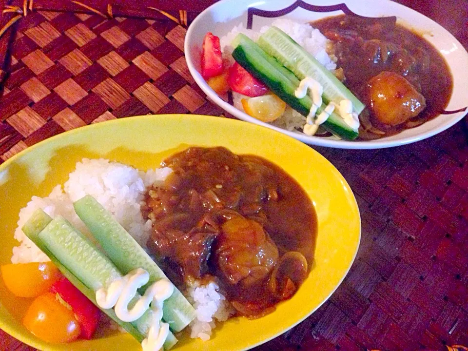 Snapdishの料理写真:Beef sinew curry🍛ごろx2お肉&とろx2牛筋のｶﾚｰ for kids|🌈Ami🍻さん