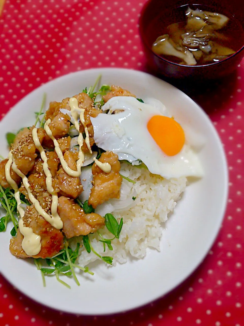 Snapdishの料理写真:鶏むね肉の甘酢煮＊ワンプレート晩ごはん|ゆきさん