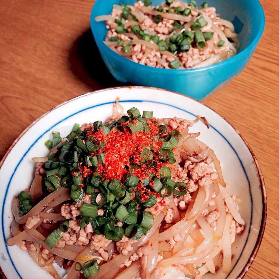 もやしとひき肉のミニあんかけ丼|enatanさん