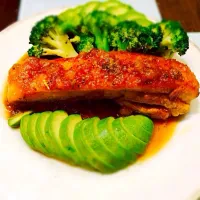 豚肉の桃ソースがけ|stupidさん