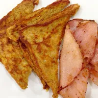 French toast with apple baked ham|wei weiさん