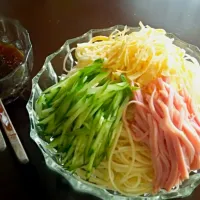 冷やし中華風パスタ♪|しどっちさん