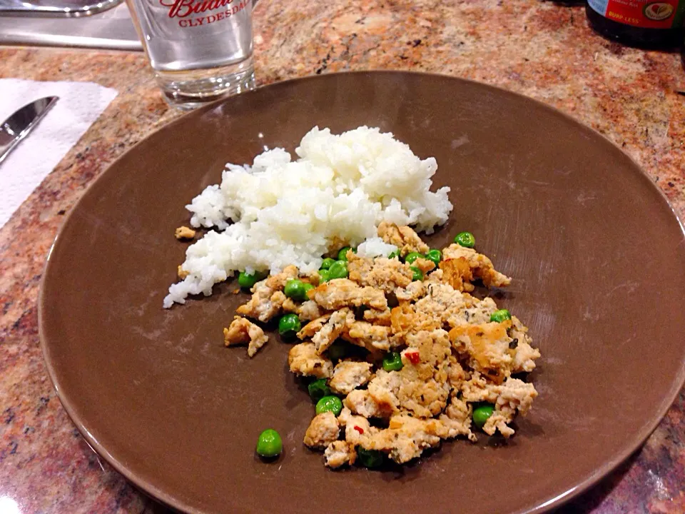 Ground turkey rice and green peas|lb180さん