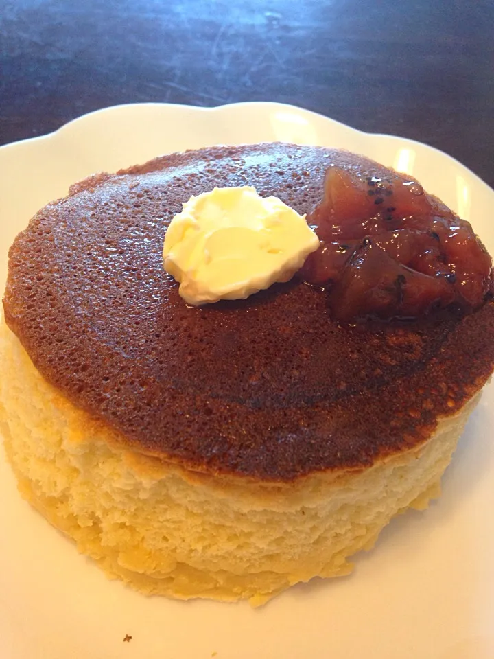 Snapdishの料理写真:厚焼きパンケーキ|さやさん