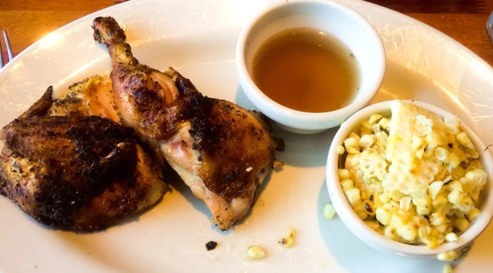 Free Range Barbeque Half Chicken with Grilled Corn from Wood Ranch|sooprcoolchicaさん