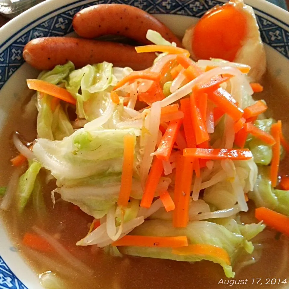 旦那ちゃん特製野菜ラーメン♪(*^^*)|♡tama♡さん