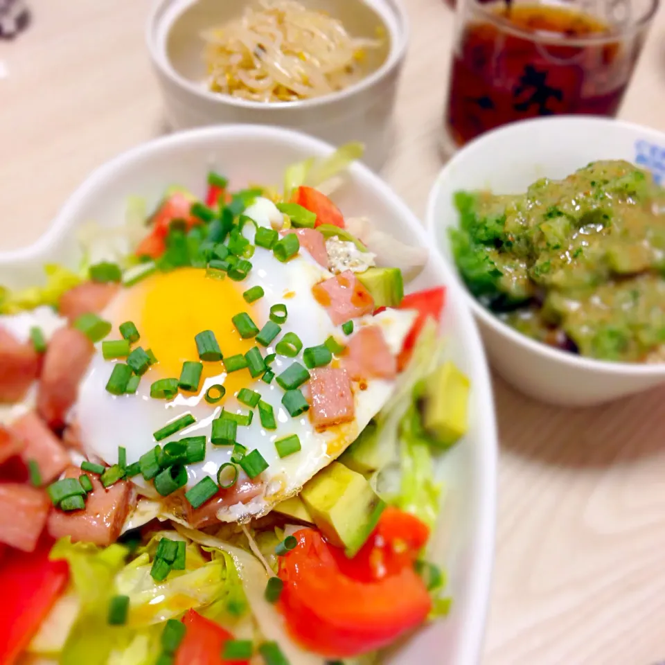 Snapdishの料理写真:野菜たちとスパム丼|Ree23さん