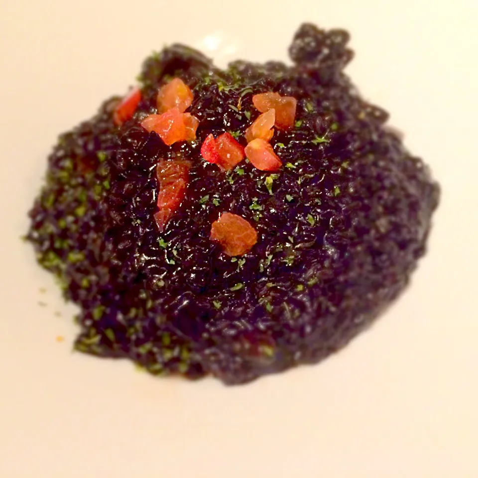 Italian -Squid ink risotto-|Yumi Francisca Aoyamaさん