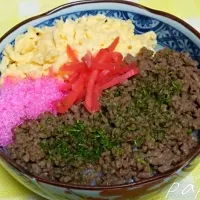 懐かしのそぼろ丼|パパさん