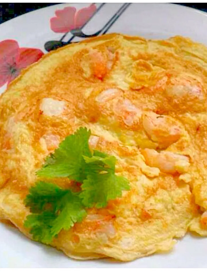 Prawn omelet|jane yongさん