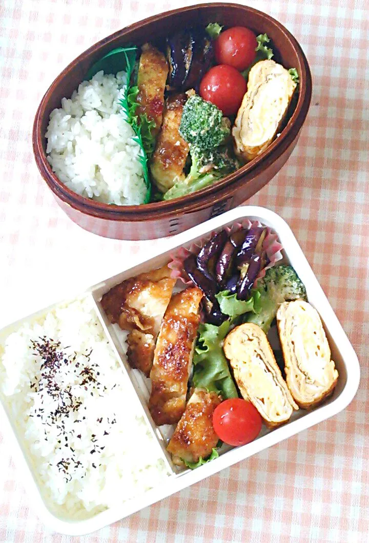 Snapdishの料理写真:8/18 息子と私のお弁当|オオトモさん