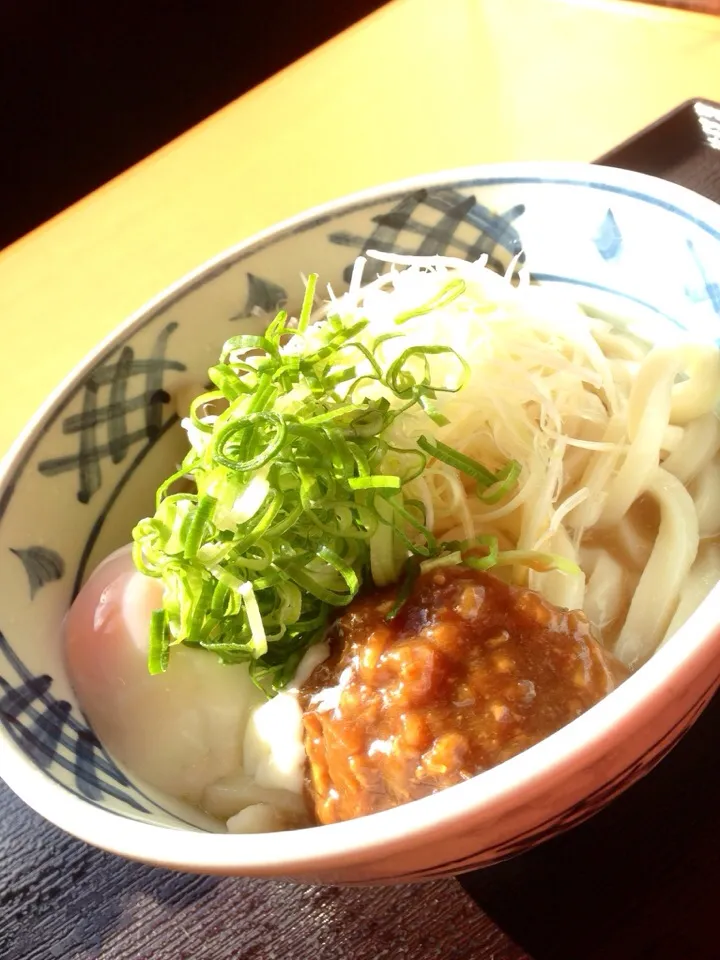 ✨肉味噌ぶっかけあどん✨|中さんさん