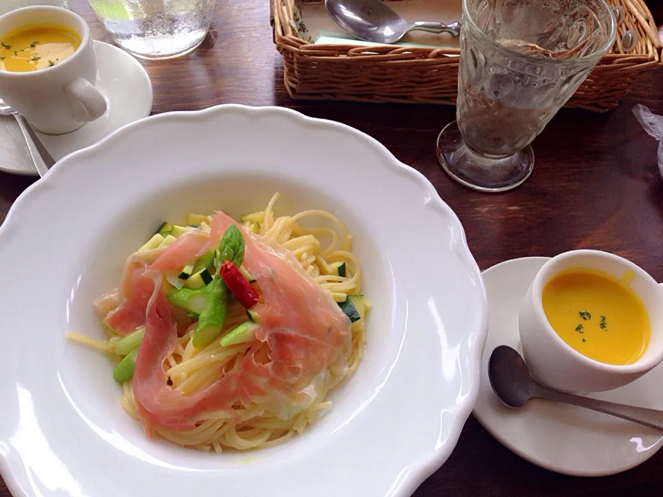 生ハムパスタ🍝|るるさん