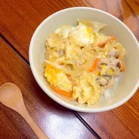 今朝のお味噌汁で、なんちゃって他人丼〜|ゆいさん