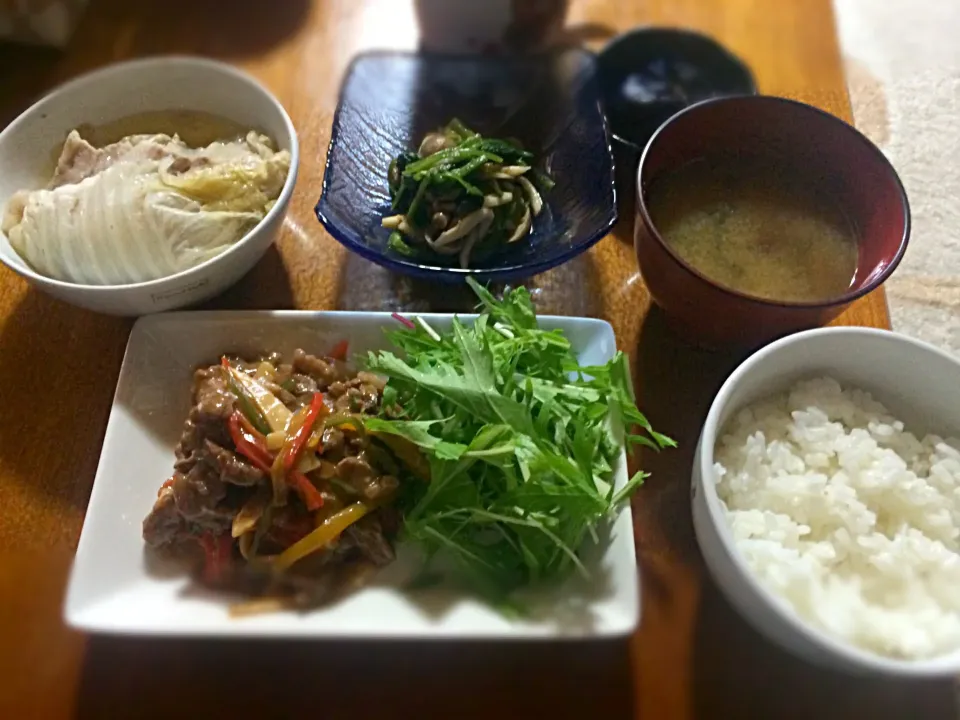 チンジャオロース定食風|ちょまらーさん