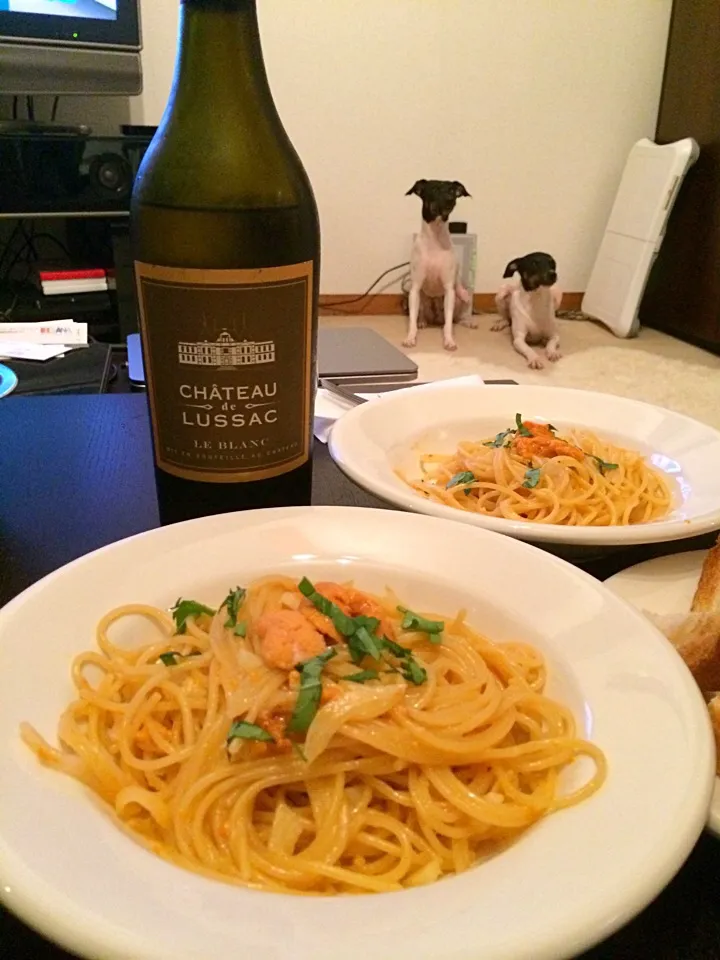 Chateau de Lussac le Blanc & Uni Pasta|Robert Rannさん