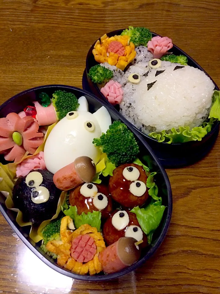 トトロのお弁当|きなこもちさん