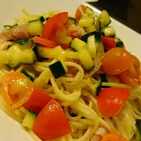 夏野菜と生ハムの冷製パスタ|Yusuke Sawamoriさん