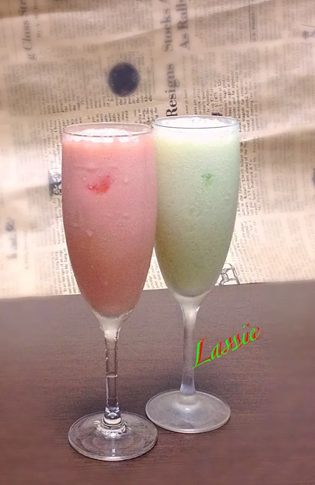 Snapdishの料理写真:冷え冷え 生🍈メロン&🍉スイカLassie|浦島太郎さん