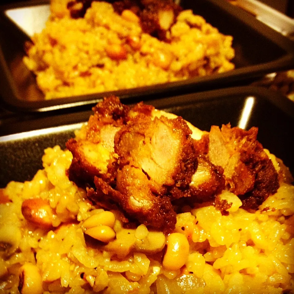 Risotto With Mushroom & Mixed Bean Spiced Chicken|Emanuel Hayashiさん