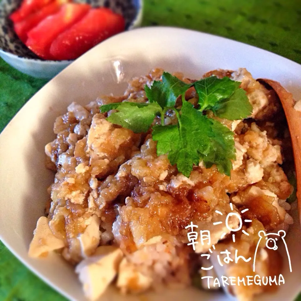 キヨシュンさんの料理 材料費100円 簡単うまうま雷丼💕|たれめぐま◡̈✩*さん