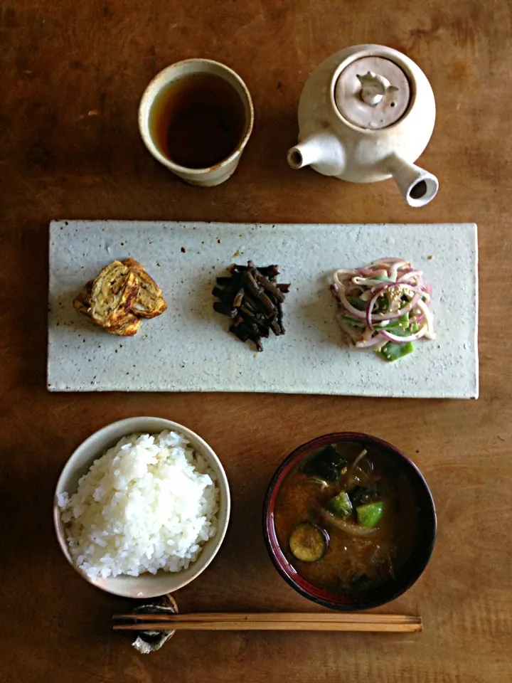 休み最後の朝飯。|ツルさん