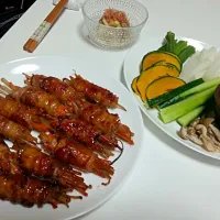 きんぴらごぼうの肉巻き*
バーニャカウダ*
焼きナスのおひたし*

74点♡|marchiさん