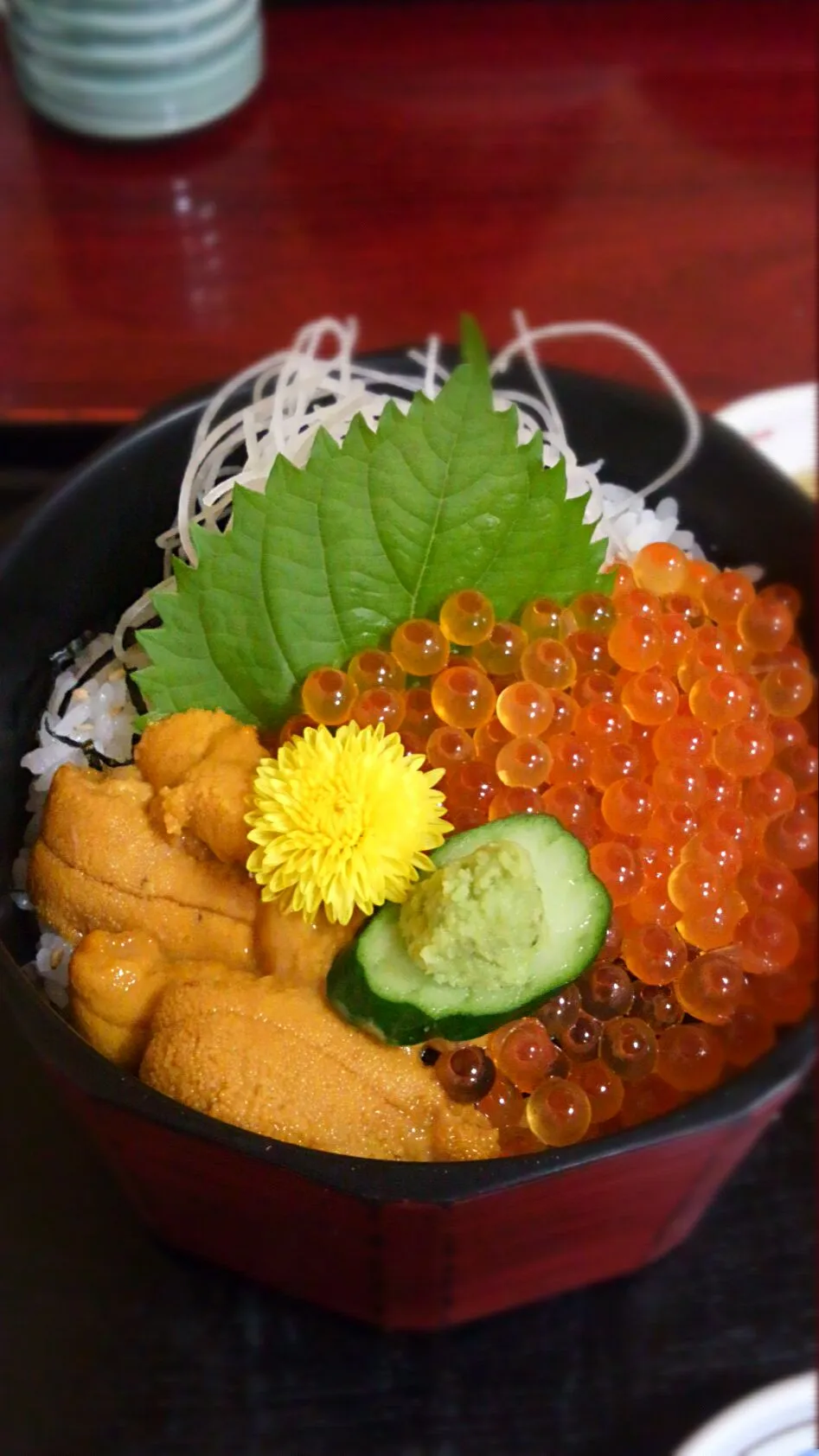 鶴岡で☆うにいくら丼 "(*´˘` )♥(´˘`๑)"|あゆ亭さん