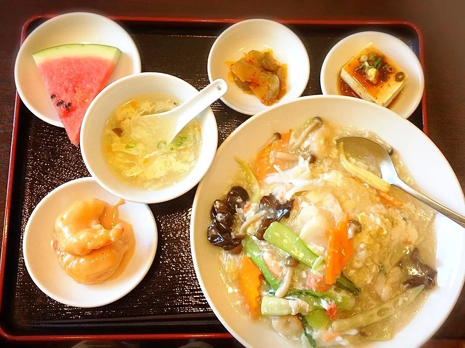 海鮮あんかけ炒飯定食|美也子さん