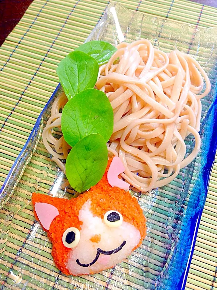 ジバニャン白海老うどん（≧∇≦）|富士子🍒🐰🍓さん