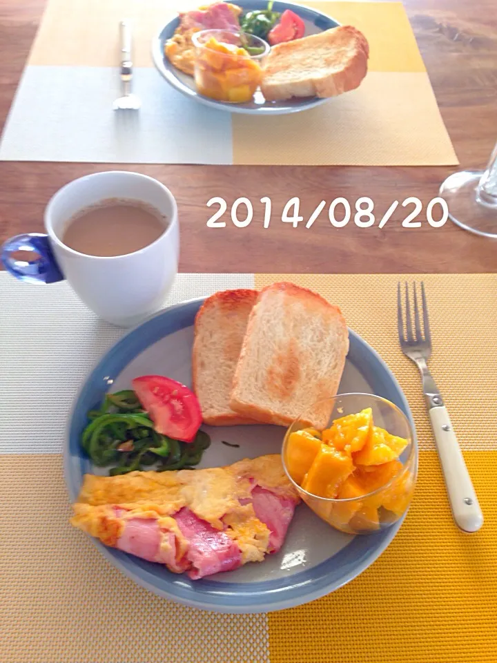 Snapdishの料理写真:朝ごはん 2014・8・20|ローゼルさん