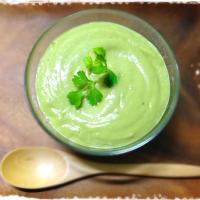 ミキサーでぐるぐる。アボカドスープ