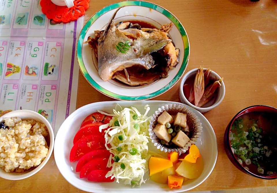 晩ご飯⭐️ハマチのアラが100円でした！|かわちさん