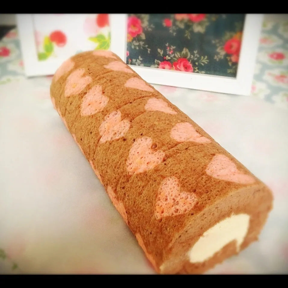 Swiss roll - love choc & coffee|Chibiko's Kitchenさん