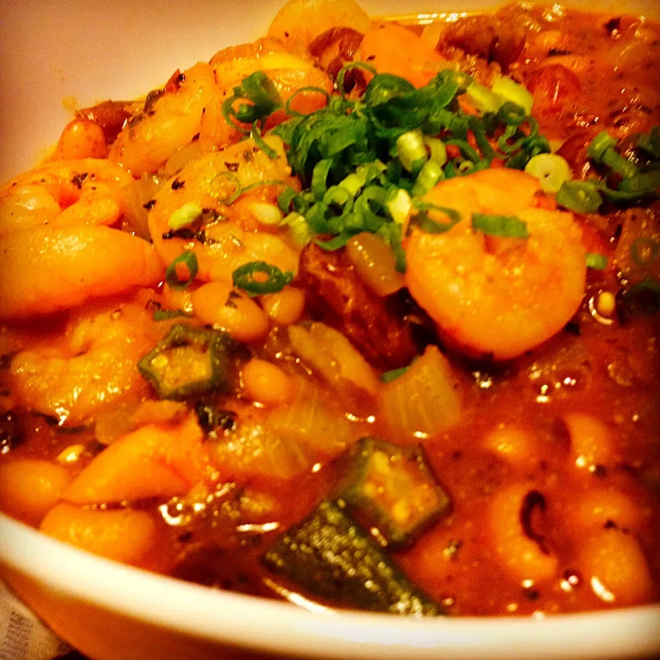 Scallop & Prawn Gumbo with Cajun Spice|Emanuel Hayashiさん