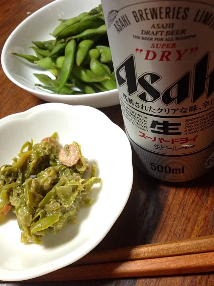 Snapdishの料理写真:神楽南蛮＆枝豆で乾杯っ！！|hiroさん