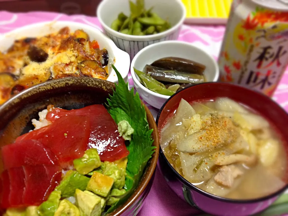 マグロアボカド丼|もじゅさん