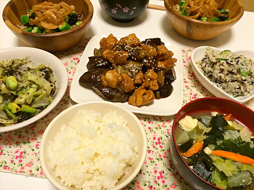 なすと鶏肉の甘酢和え|ぱるさん