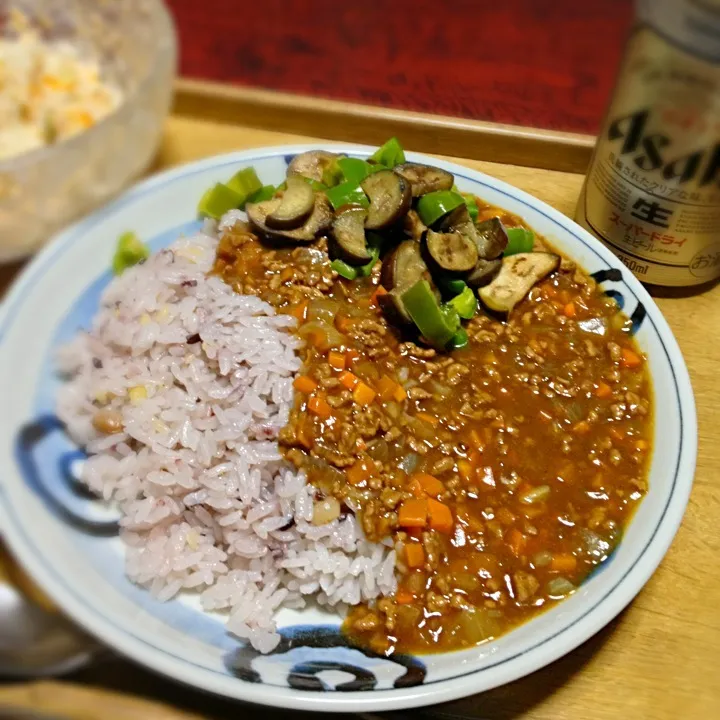 Snapdishの料理写真:夏野菜キーマ風カレー|ともえさん