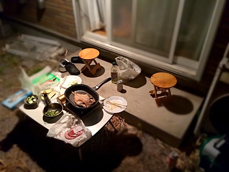 Snapdishの料理写真:干物BBQ|Yuki Fujibaさん