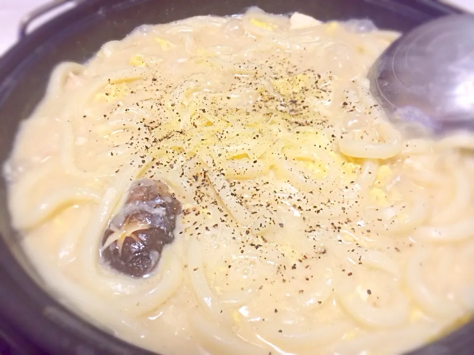 カルボナーラうどん♥︎|塚春さん