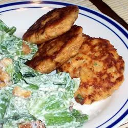 I #cook  Southern Style Salmon Croquettes #Louisiana #Side dish Salad with Homemade Buttermilk Ranch Dressing I love being a #GumboOfSoul 💟|Alisha GodsglamGirl Matthewsさん