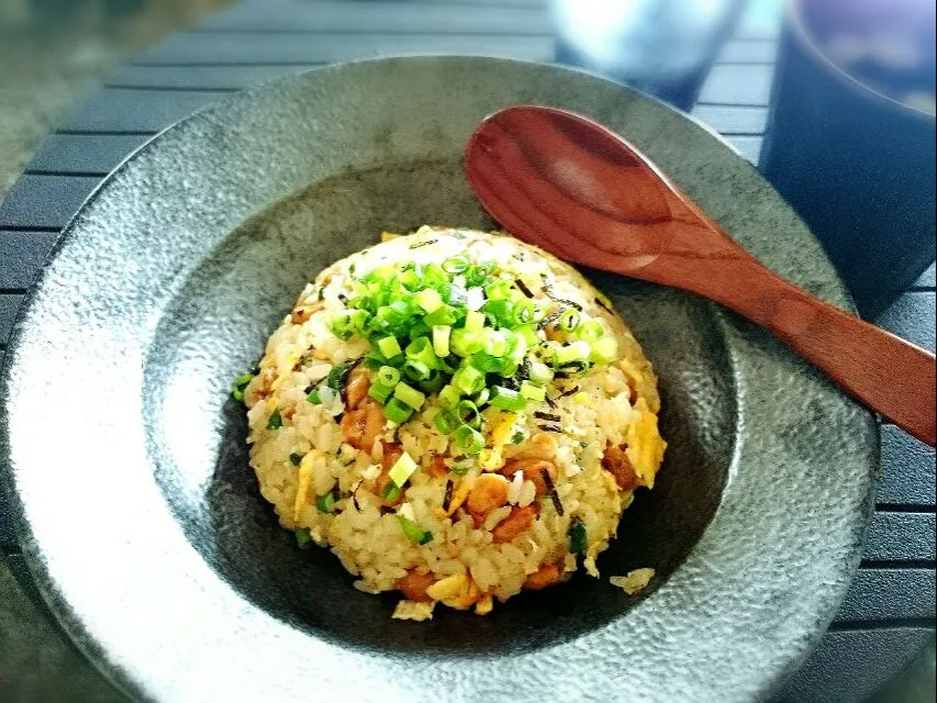 今日のお昼ご飯は納豆炒飯♪|yokoさん