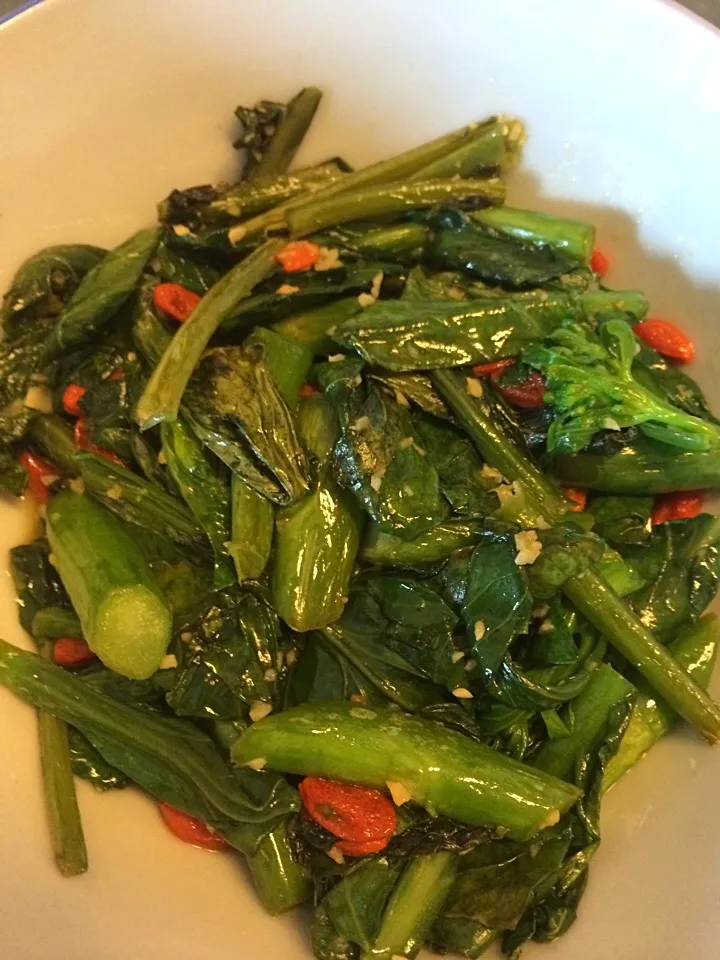 Kailan stirfried in chicken fat|Ong Sor Fernさん