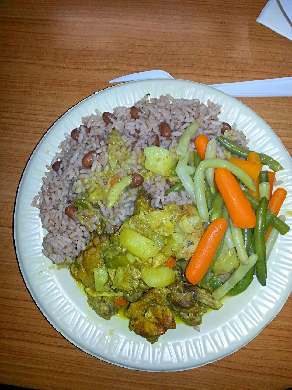 Jamaican Rice An Peas, Curried Chicken|Manuel Montero Jrさん