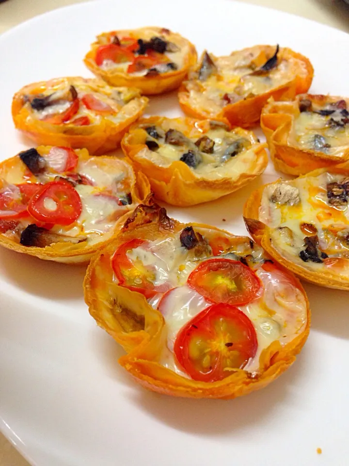 Muffin tin mini pizza|penny limさん