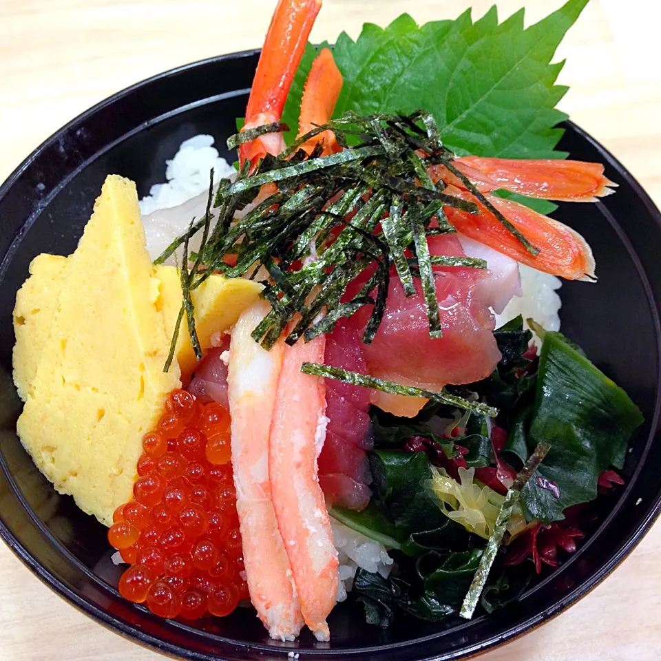 特製玉子だれで食べる海鮮丼|chacoさん