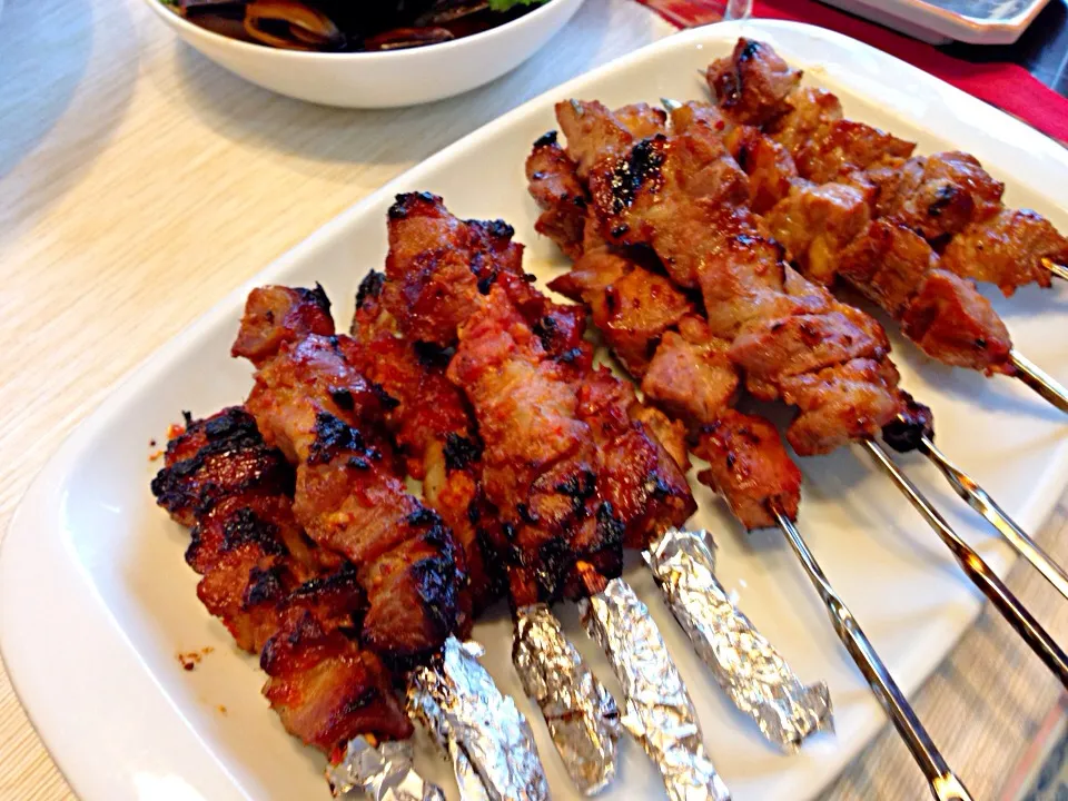 Spicy pork satay|viviさん