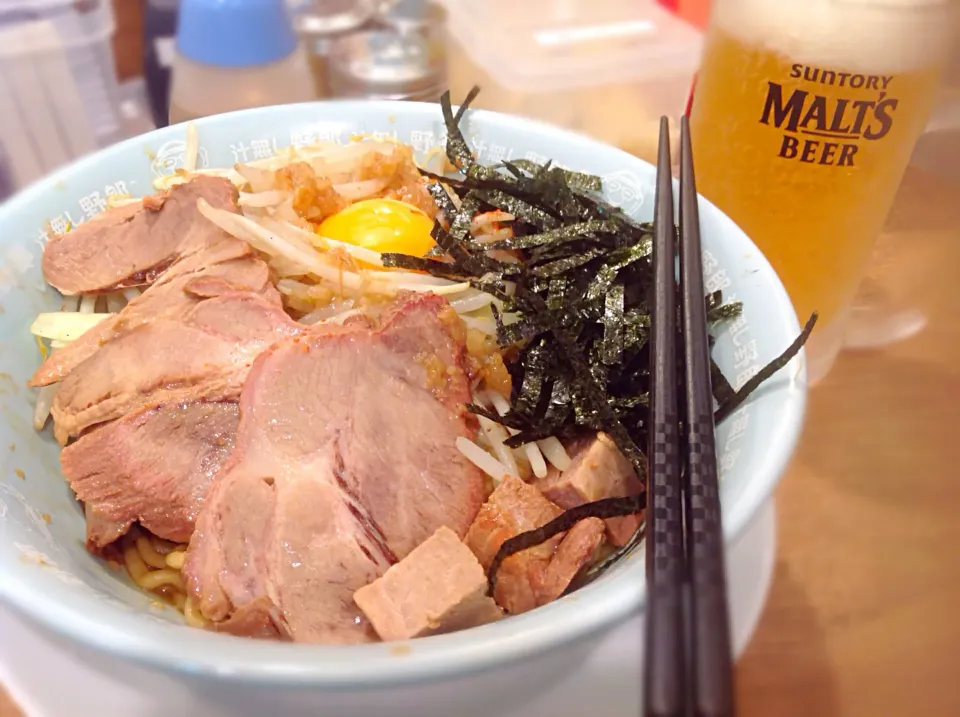 野郎ラーメン(^^;; 汁なし豚野郎🐽|アライさんさん