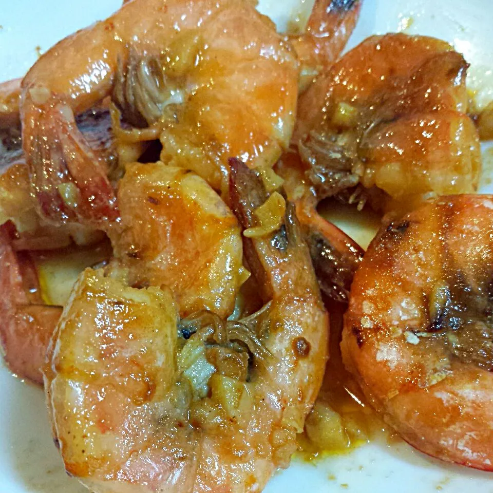 shrimp in garlic butter sauce|kath.ozakiさん